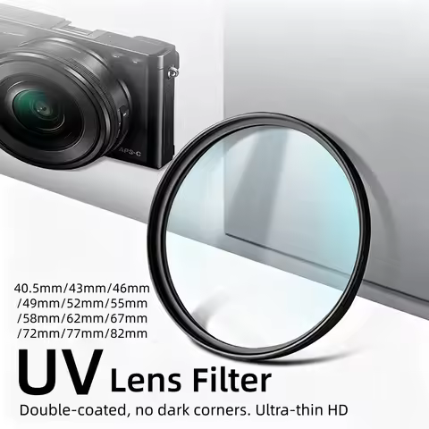 Universal Lens UV filter 40.5mm 43mm 46mm 49mm 52mm 55mm 58mm 62mm 67mm 72mm 77mm 82mm Camera Lens U