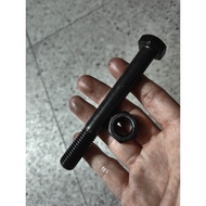 Steel bolt nut m12x100 mm steel 8.8 key 19 thread pitch 1.75 coarse thread steel bolt/ 8.8 M12 x 100