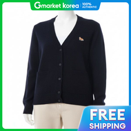 MAISON KITSUNE 25FW BABY FOX LAMBSWOOL BOXY CARDIGAN PW00501KT1006-0413 เบบ ฟอกซ แลมสวล