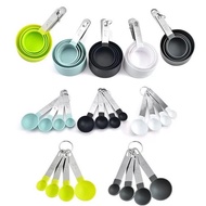 8 IN 1 MEASURING CUPS SET OF STAINLESS STEEL MEASURING CUPS
