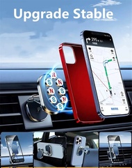 QGVDS 1080แม่เหล็กที่วางโทรศัพท์ในรถสมาร์ทโฟน,รองรับ GPS ตัวยึดโทรศัพท์ในรถยนต์พับได้สำหรับ iPhone 14 13 12 11 Samsung Xiaomi