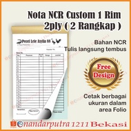 - Cetak Nota NCR 2 Ply 1 Rim Custom/Cetak nota ncr 1rim 2 Rangkap