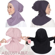 Adjustable Inner Neck Tie Back Anak Tudung Hijab 100% Soft