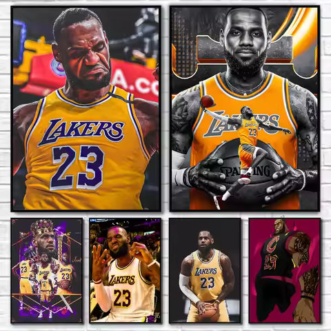 1PC L-LeBron James Poster Poster Paper Print Home Living Room Bedroom Entrance Bar Cafe Art Painting