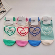 Ready Stock Spring New Style Genuine Korean Happy Smiley Smiley Paradise Cotton Socks Korean Socks K