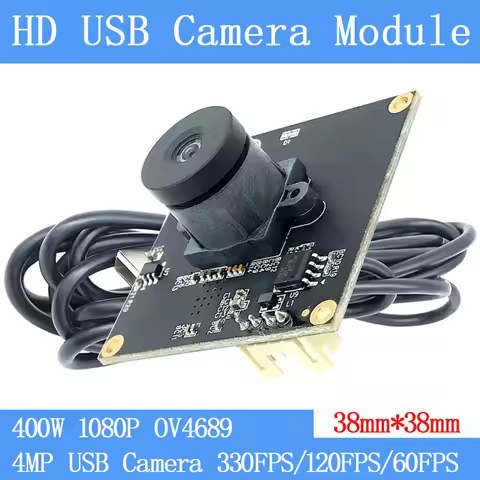 1080P 4MP High-Speed USB Webcam 330fps 120fps 60FPS Full HD OV4689 UVC Plug-Play Non-Distortion Comp