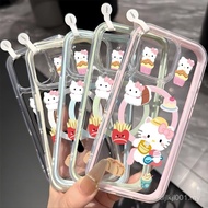 Reliable two-color wind mobile phone case KT for French fries, used with iPhone 12 13 14 15 11 12PRO