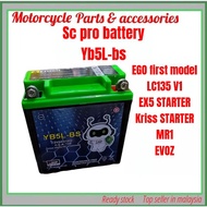 sc pro battery yb5 - bs kriss starter / ex5 starter / Lc135 v1 / ct110  ct100 /  ego 1st model