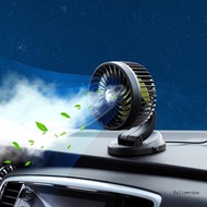 fol USB 5V 12V 24V Car Fan Portable USB Vehicle Truck Auto Cooler Fan 360° Rotation