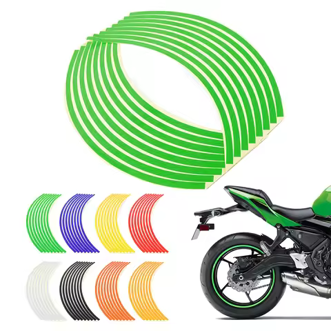 Motorcycle Accessories Wheel Sticker Hub Decals Rim Stripe Tape Decorative For Kawasaki ZX4R ZX7R ZX