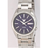 Seiko Mens SNKL43K1 (Seiko5 SS Bracelet BL) Watch Silver   Mens