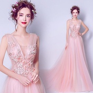 EAGLELY Bride Glitz And Glam Dress Pink Formal Event Elegant Classy 2024 Evening Dress Dinner PartyB