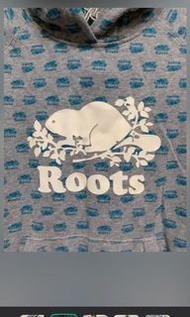 正品Roots刷毛帽T