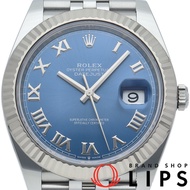 勞力士 Datejust 41 男士腕錶 Jubilee Azzurro 藍色 Datejust 41 126334 保固卡 K18WG/SS 男士腕錶 Azzurro 藍色拋光 成色極佳 [二手]