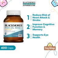 [Authorized Store] Blackmores Omega Triple (Concentrated Fish Oil) 150 Capsules | Odourless Fish Oil 1000 400 Capsules [TinyWings.SG]