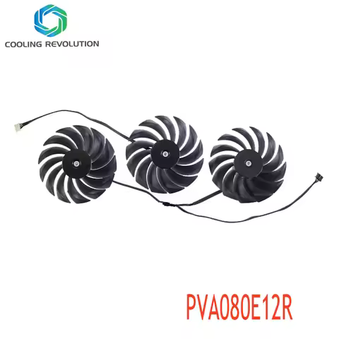 PVA080E12R DC12V 0.5A 4Pin Graphics Card Fan for Colorful iGame Geforce RTX 3090 3080 3070 Vulcan OC