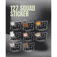 127 Squad Glitter Sticker