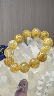 大平賣15mm 金鈦晶手串閑置出售