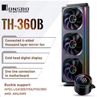 Jonsbo TH-360 AIO Liquid CPU Cooler Infinity Mirror Digital Display BLACK ARGB Single Frame Fan Desi