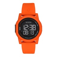 Nixon Disk รุ่น NXA13705194-00 นาฬิกาข้อมือผู้ชาย/ผู้หญิง สายซิลิโคน Orange / Negative หน้าปัด 39 มม