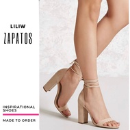 LILIW ZAPATOS FASHION GLADIATOR BLOCK HEELS