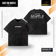 (FREE) LOVE THE HUSTLE V1 OVERSIZED ACID WASH TSHIRT