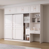 Solid Wood Wardrobe Bedroom Sliding Wardrobe Modern Locker Wardrobe Sliding Door Wardrobe