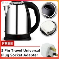 ✤❀♧Kettle Stainless Steel Electric Automatic Cut Off Jug 2L
