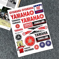 YAMAHAโลโก้สัญลักษณ์สติ๊กเกอร์ติดมอเตอร์ไซค์มอเตอร์ไบค์สกู๊ตเตอร์ตัวหมวกกันน็อคด้านหน้ากระจกหน้ารถดี