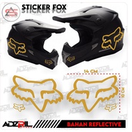 Cros FOX HELMET CUTTING STICKER / FOX STICKER / HELMET STICKER / UNIVERSAL BODY STICKER
