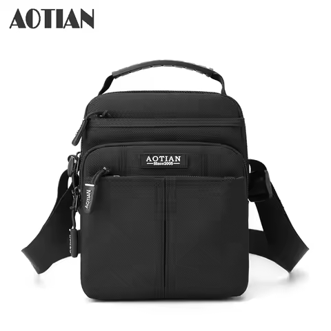 AOTIAN Men's Shoulder Bag Small Man Travel Crossbody Bag Boys Messenger Bag Anti-wear oxford cloth P