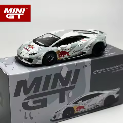 MINIGT 1:64 Lamborghini Huracan LB★WORKS ver.2 Mad Mike NIMBUL alloy car Model 967