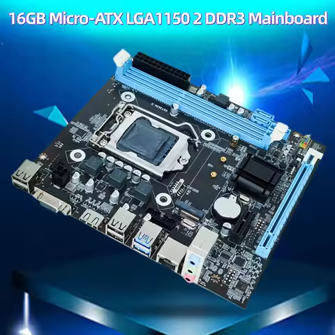 H81 Computer Motherboard 2 X 240-pin DDR3 SDRAM Slot Micro-ATX LGA1150 PC Main Board 16GB I/O Interf