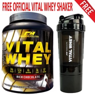 Vital Whey Halal Rich Chocolate (2kg/4.41Lbs) [Free 3 in 1 Pharmanutri Vital Shaker]