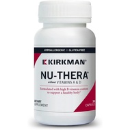 Kirkman Nu-Thera Without Vitamins A & D - Hypoallergenic || 300 Vegetarian Capsules || Multi Vitamin