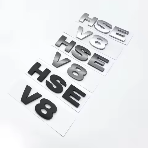 QA 3D Car Rear Trunk Words Letter V8 HSE Logo Emblem Badge Decals Sticker For Land Rover Discovery 3