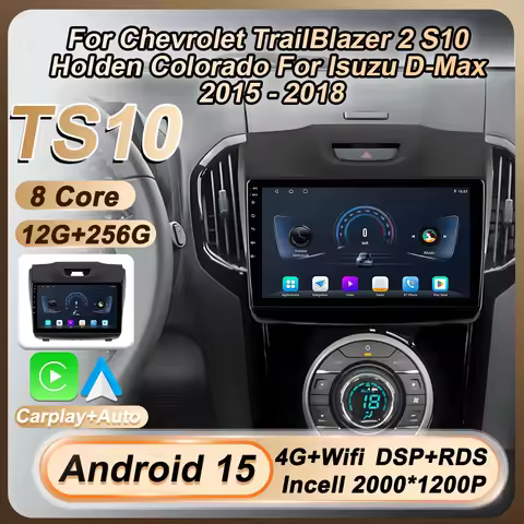 Auto Carplay Android 15 Stereo Head Unit Car Radio For Chevrolet TrailBlazer 2 S10 Holden Colorado F
