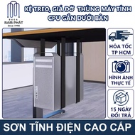 Kệ Treo CPU Máy Tính Thép Sơn Tĩnh Điện Giá Treo Gắn Dưới Bàn Dá Đỡ Thùng Case May Tinh Ke Gia Do