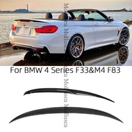For BMW 4 Series F33 Convertible&M4 F83 P Style Carbon fiber Rear Spoiler Trunk wing 2013-2020 430i