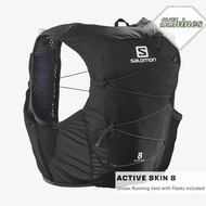 NEW💥 🇫🇷 SALOMON ACTIVE SKIN 8 SET💥包括2 X500ml軟水樽💥越野跑背心遠足背心✅容量:8L 💥黑色✅超輕量柔軟舒適背囊✅背囊內可附掛水袋✅雙層高透氣網布背墊肩帶✅可