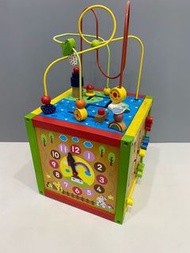 Benesse wooden activity cube 巧虎木製玩具 感統玩具