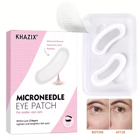 2PCS Retinol microneedle eye patch, suitable for forehead, eye area, crow's feet and smile lines.