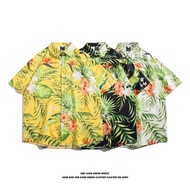 2024 New Summer Classic All-match Casual Loose Floral Shirt for Men and Women Japanese Ins Style Haw