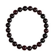 【正佳珠寶】琥珀翳珀 頂級黑棕翳珀 7mm 琥珀翳珀手珠