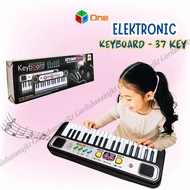 Mainan Anak Edukasi Piano Mic Key Electronic Keyboard 37 Keys