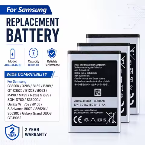 High Capacity Replacement Battery AB463446BU EB484659V for Samsung Nexus S i9023 i899 i9070 Grand DU