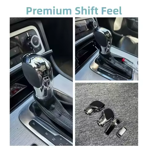 baking paint with leather shift handle gear side cover DSG logo for VW for Golf 6 7 R GTI Passat B7 
