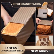 PSB_ Toast Box Non-Stick Chefmade Loaf Pan Tin Pullman Boxtray Bread Home Bakeware baking Corrugated Bread 450g With Lid