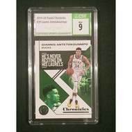 2019 Panini Chronicles 39 Giannis Antetokounmpo CSG 9