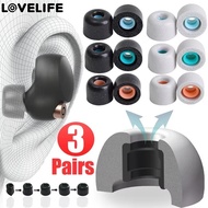 3-1Pairs Memory Foam Eartips - Anti-Slip Headphones Earplugs - Eartips Pads Cushion - Replacement in